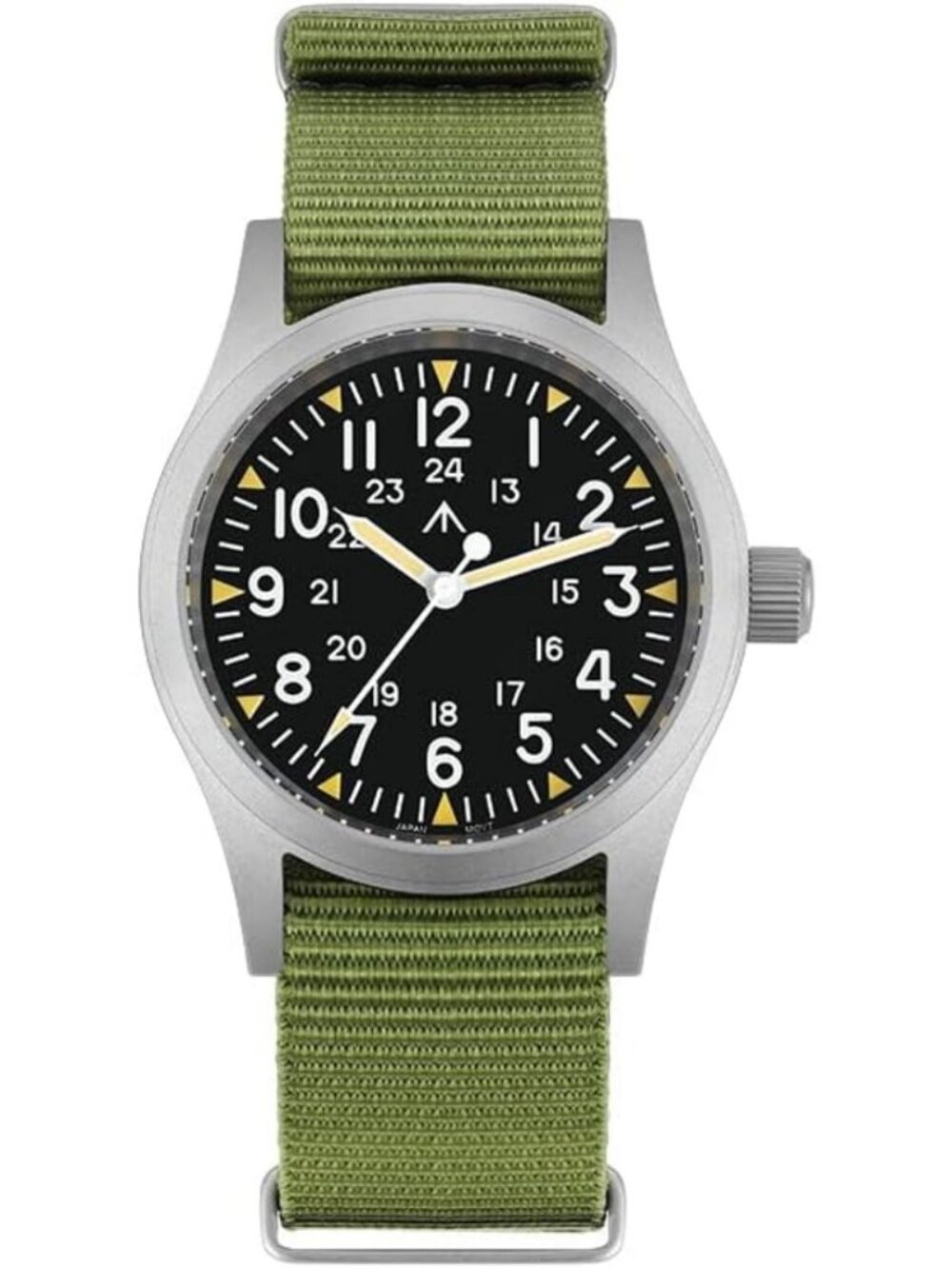 Men's 38mm Quartz Field Watch with Sweep Hand, Durable & Stylish Outdoor